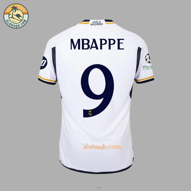 Kylian Mbappe Real Madrid Welcome Football Jersey - Alohaqh